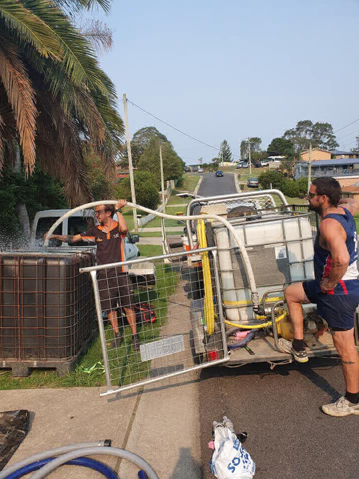 Saving houses bushfires Batemans Bay nsw Australia